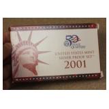 2001 US Mint Silver Proof Set