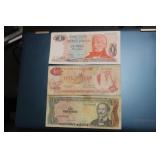 Lot of 3 Foreign Notes