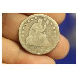 1857 Seated Quarter