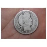 1915-D Barber Silver Quarter