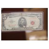 1963 $5.00 Red Seal Star Note