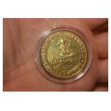 Aladdin Gold Plated $2.00 Casino Token