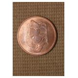 One Ounce Copper Round