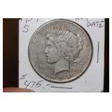 1934-S Peace Silver Dollar