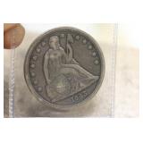 1843 Seated Silver Dollar