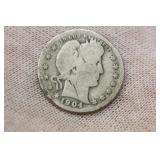 1904 Barber Quarter