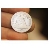 1877-CC Seated Quarter
