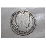 1898 Barber Silver Quarter