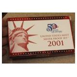2001 US Mint Silver Proof Set