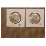 Lot of 2 Kennedy Halves