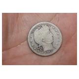 1916-D Silver Barber Quarter