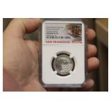 NGC Graded 2018 - S Silver Quarter