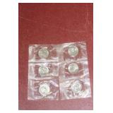 Lot of 6 Susan B Anthony Dollars