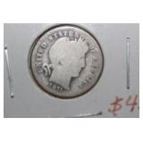 1911-D Silver Barber Dime