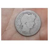 1912 Barber Silver Quarter