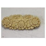 A Nicely Carved Bone Brooch or Pin