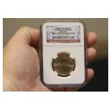 NGC Graded One Dollar Gold Plated Coin