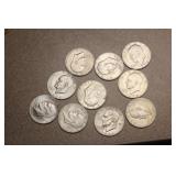 Lot of 10 Clad Ike Dollars