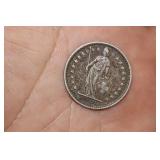 1952 Switzerland One Franc Silver Coin