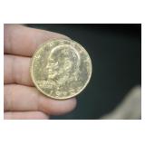 Gold Plated Ike Dollar