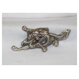 A Chinese/Asian Sterling Brooch