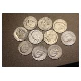 Lot of 10 Clad Ike Dollars