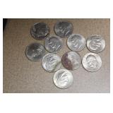 Lot of 10 Clad Ike Dollars