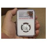 NGC Graded 2018 - S Silver Quarter