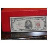 1963 Red Seal $5.00 Bank Note