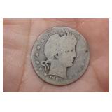 1909 Barber Silver Quarter