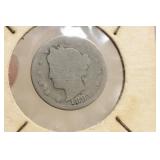 1887 V Nickel