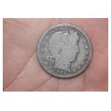 1899 Barber Silver Quarter