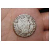 1912 Barber Silver Quarter