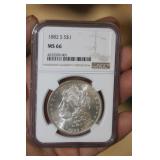 NGC Graded 1882-S Morgan Silver Dollar