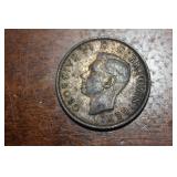 1942 Great Britain 2 Schillings Silver Coin