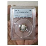 PCGS Graded 1991-S 10 Cents