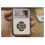 NGC Graded 2018 - S Silver Quarter