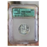 ICG Graded 2001-S Silver Quarter