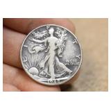 1942-D Walking Liberty Silver Half Dollar
