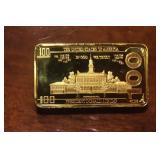 Commemorative Gold Plated President Trump Bar