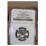 NGC Graded 2003-S Silver Quarter