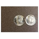 Lot of 2 Kennedy half dollars