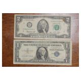 Lot of Two Banknotes