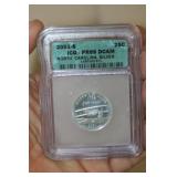 ICG Graded 2001-S Silver Quarter