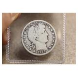 1912-D Barber Silver Half Dollar