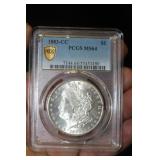 PCGS Graded 1883-CC Morgan Silver Dollar