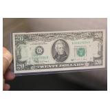 Mint Error 1990 $20 Note - Overprint