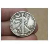 1942 Walking Liberty Silver Half Dollar