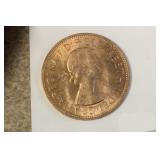 1967 Great Britain About uncirculated Penny