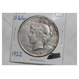 1922 Peace Silver Dollar